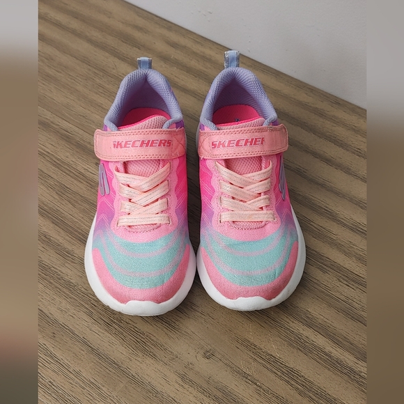 Skechers Kids' Pink and Blue Sneakers - Picture 3 of 8